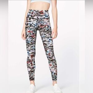 lululemon athletica Multicolor Abstract Print High-Rise Leggings